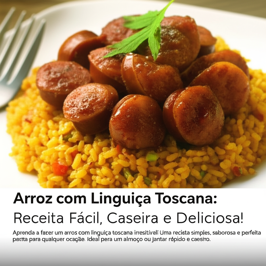 Arroz com Linguiça Toscana: Receita Fácil, Caseira e Deliciosa!