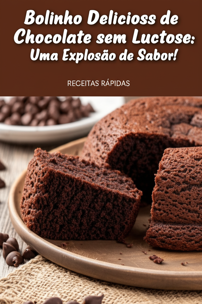 Bolinho Delicioso de Chocolate sem Lactose: Uma Explosão de Sabor!
