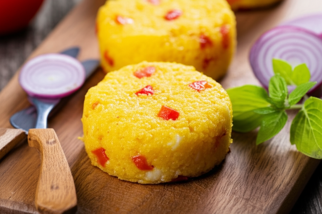 Bolinhos Cremosos de Milho com Arroz e Tomate: Uma Explosão de Sabor!