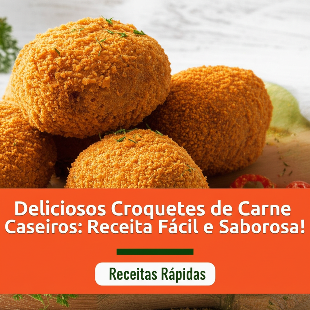 Deliciosos Croquetes de Carne Caseiros: Receita Fácil e Saborosa!