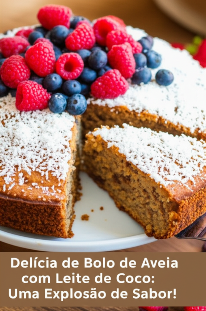 Delícia de Bolo de Aveia com Leite de Coco: Uma Explosão de Sabor!