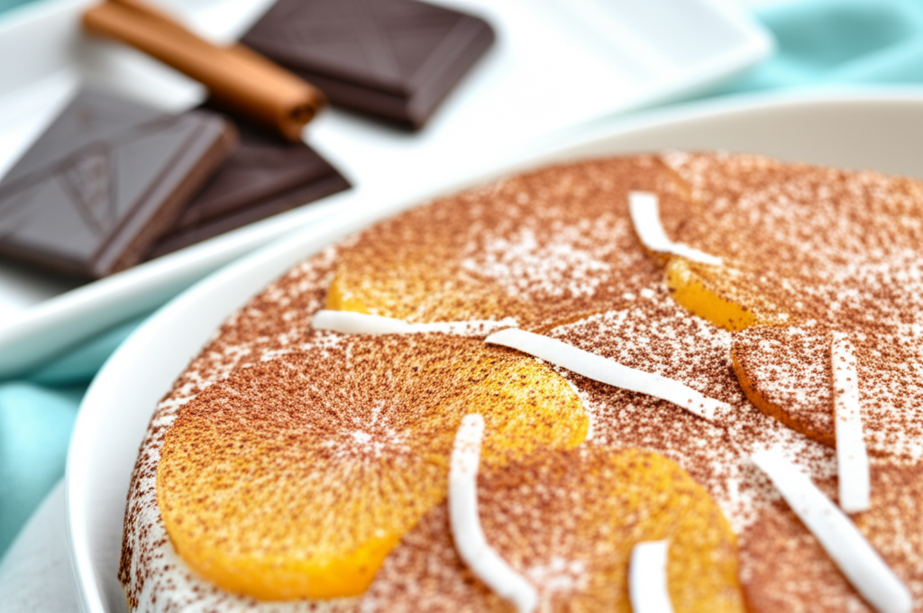 Delícia Cítrica com Toque de Chocolate e Coco