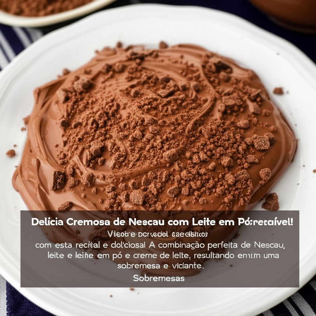 Delícia Cremosa de Nescau com Leite em Pó: Irresistível!