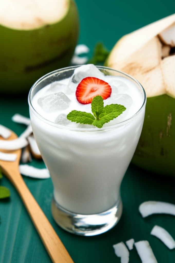 Delícia Refrescante de Coco Verde: Um Paraíso Tropical em Cada Gole!