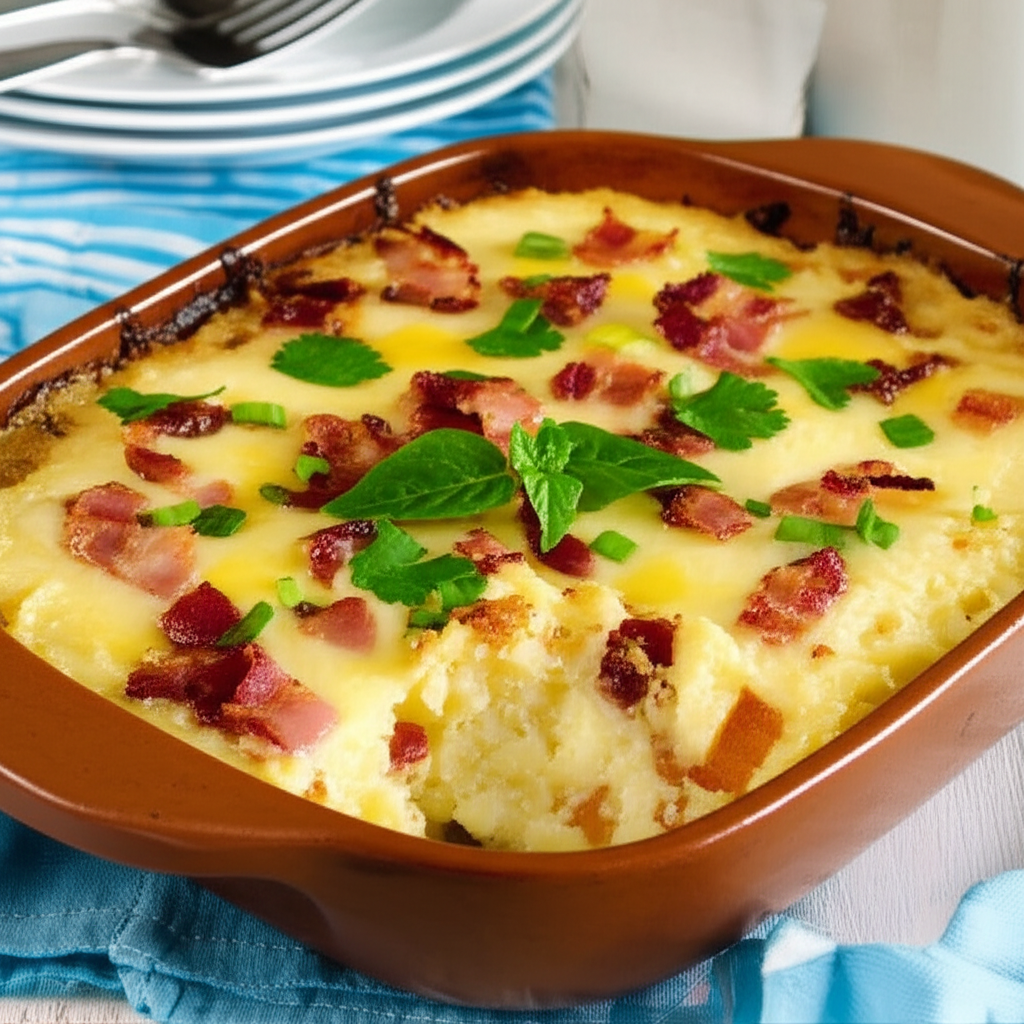 Escondidinho Delicioso de Batata com Bacon e Calabresa!