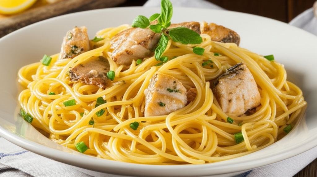 Espaguete Cremoso com Sardinha e Peixe: Receita Fácil e Deliciosa!