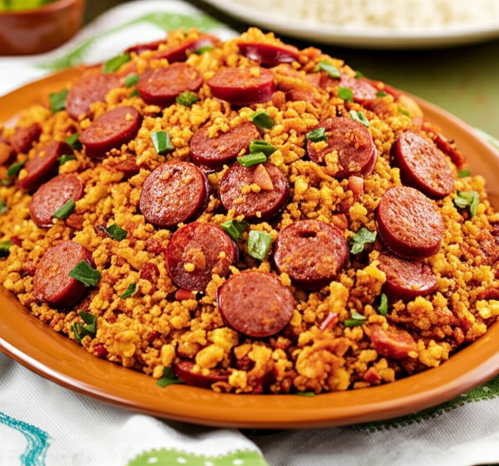 Deliciosa Farofa Crocante de Calabresa: Um Clássico Irresistível!