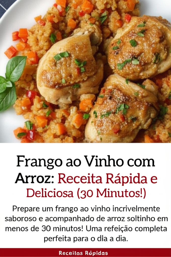 Frango ao Vinho com Arroz: Receita Rápida e Deliciosa (30 Minutos!)