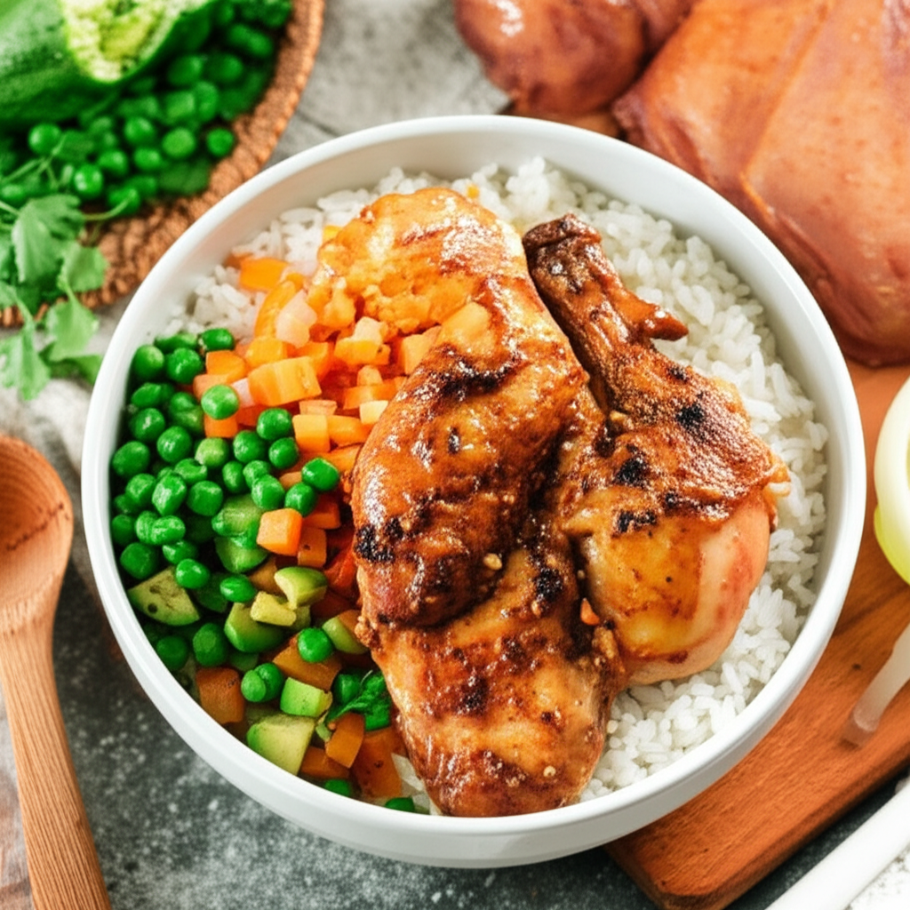 Frango com Arroz e Feijão Caseiro: Receita Fácil e Deliciosa