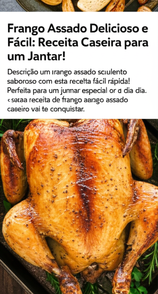Frango Assado Delicioso e Fácil: Receita Caseira para um Jantar!