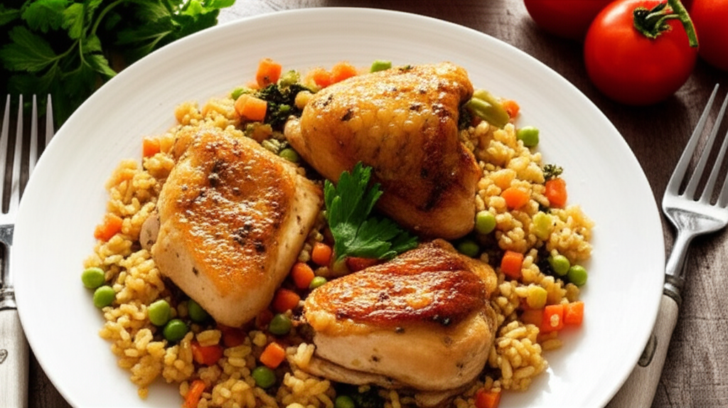 Frango com Arroz e Cogumelos: Receita Fácil e Deliciosa