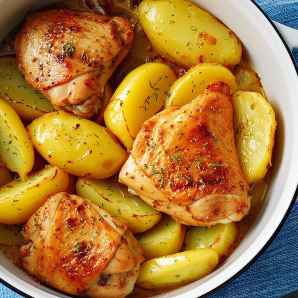 Frango com Batata Caseiro Rápido e Delicioso: Receita Fácil!