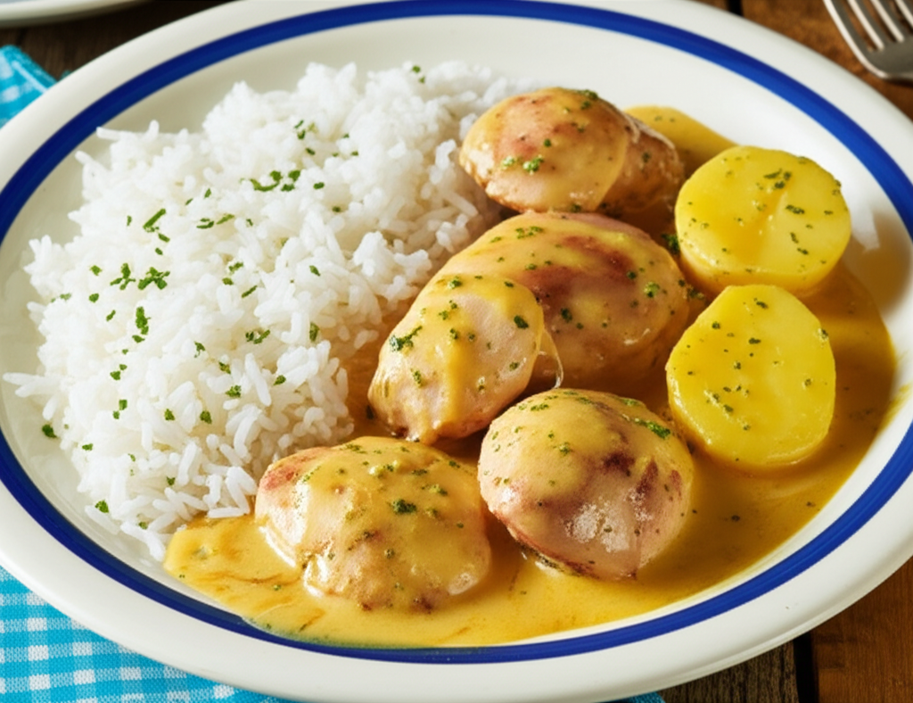 Frango com Batata Cremoso e Arroz: Receita Fácil e Deliciosa!