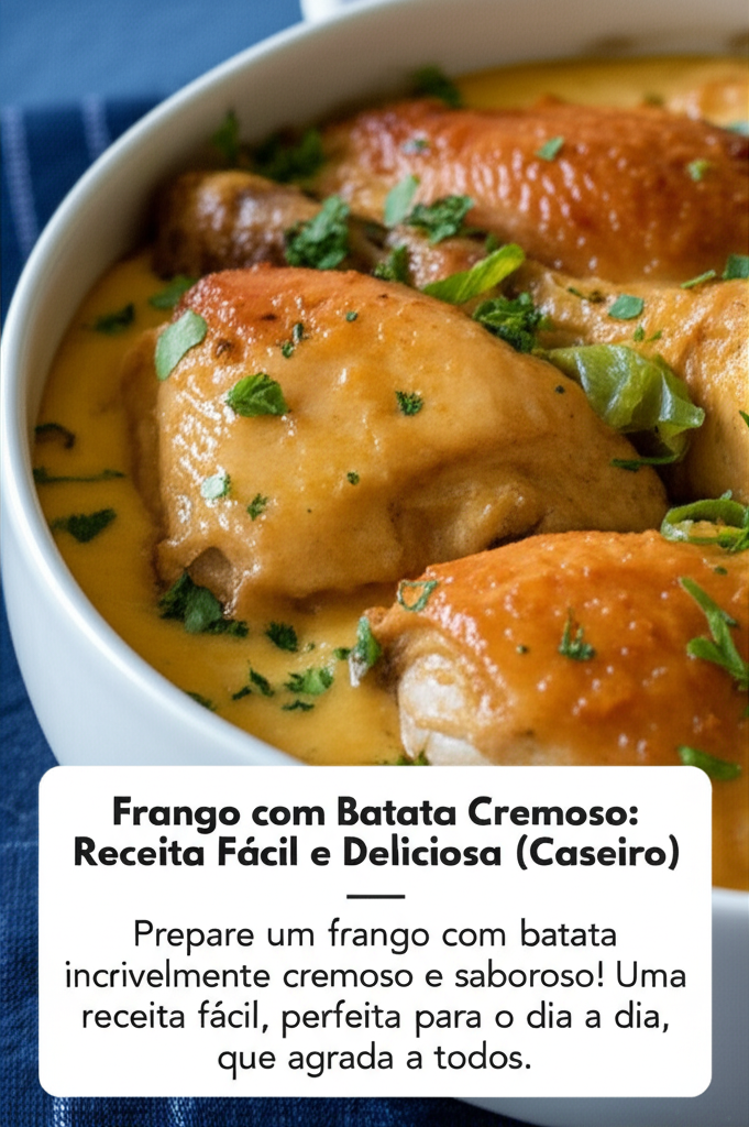 Frango com Batata Cremoso: Receita Fácil e Deliciosa (Caseiro)