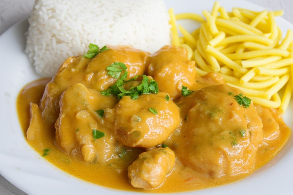 Frango Cremoso com Arroz e Macarrão: Receita Fácil e Deliciosa
