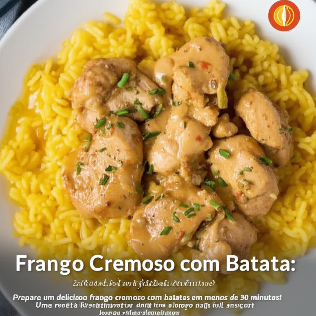 Frango Cremoso com Batata: Receita Fácil e Rápida (30 minutos)