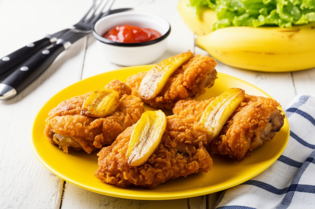 Frango Crocante com Banana: Uma Explosão de Sabor em Minutos!
