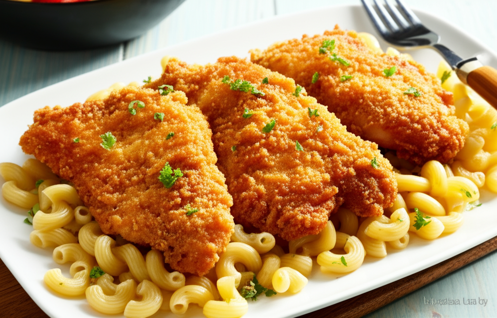 Frango Crocante com Macarrão Delicioso (30 Minutos!)