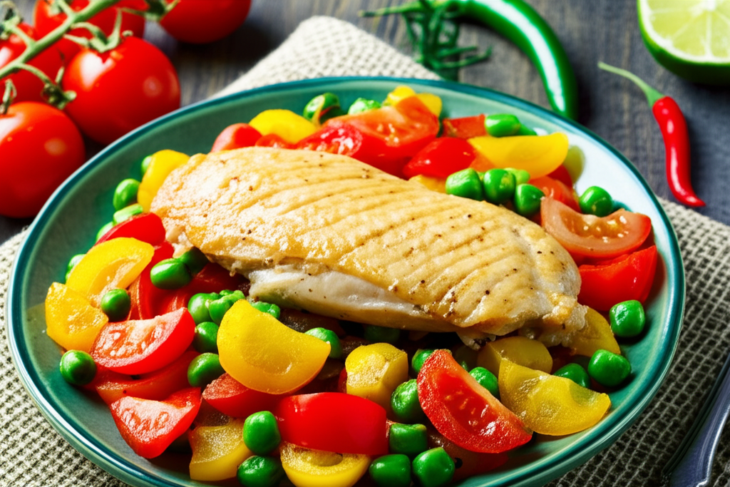 Frango Delícia com Legumes Frescos: Rápido e Saboroso!