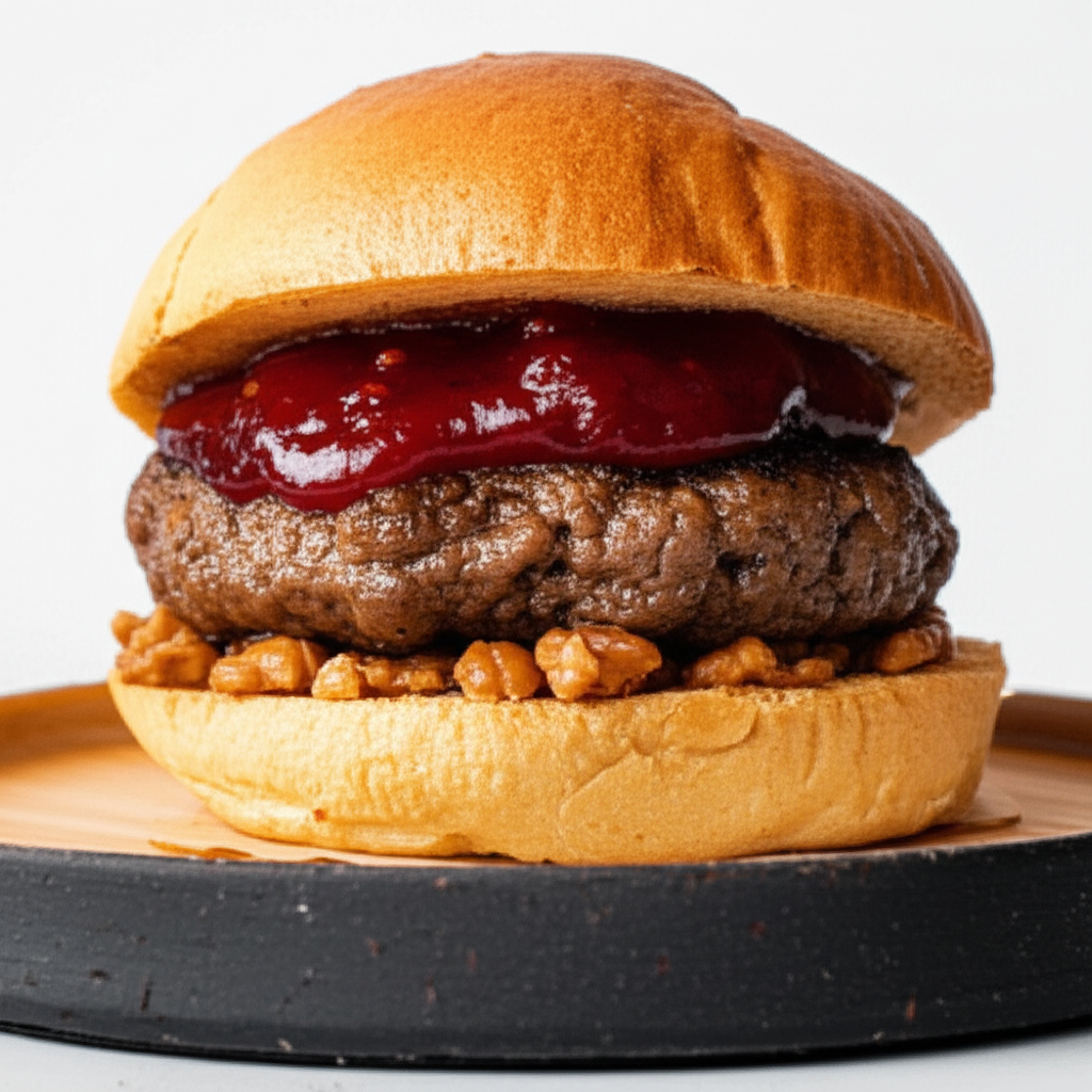 Hambúrguer Caseiro Rápido com Geleia e Paçoca: Receita Fácil e Deliciosa!