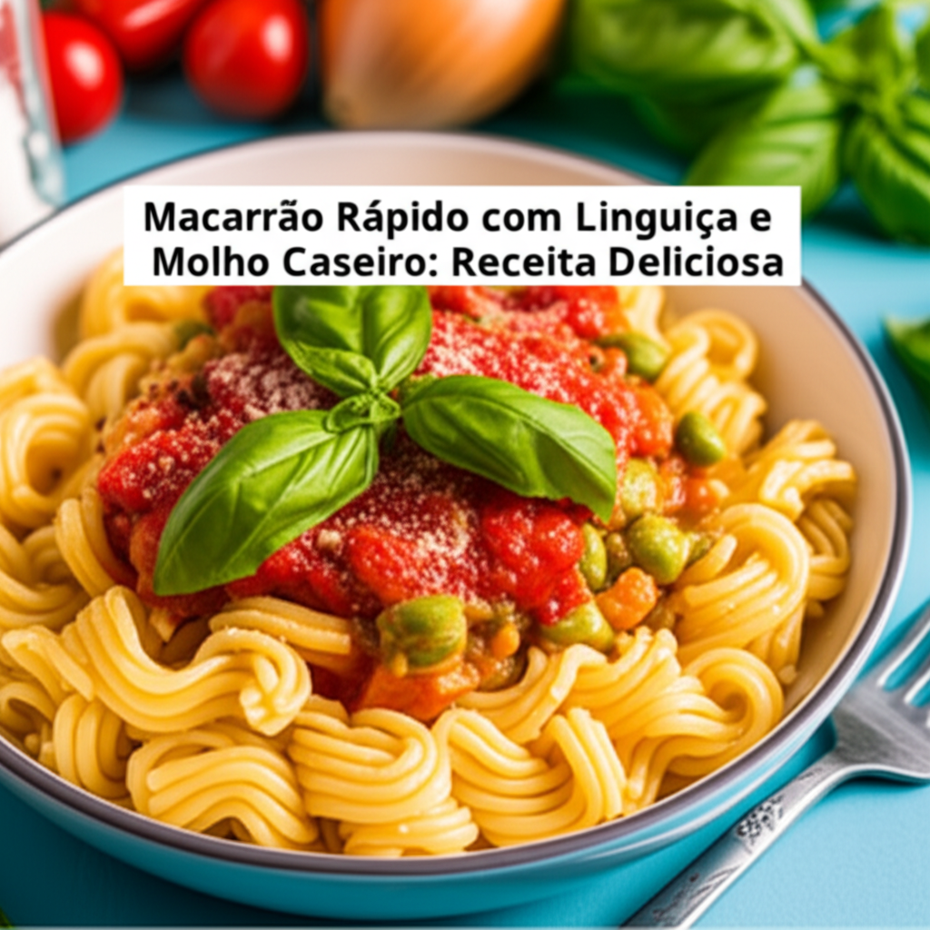 Macarrão Rápido com Linguiça e Molho Caseiro: Receita Deliciosa