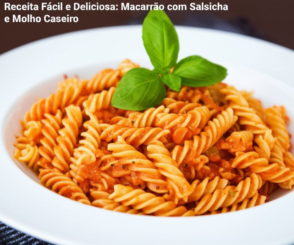 Receita Fácil e Deliciosa: Macarrão com Salsicha e Molho Caseiro