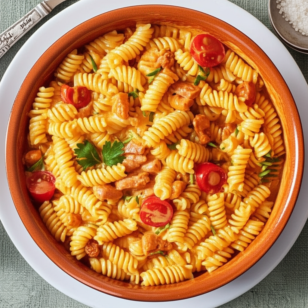 Macarrão Cremoso com Calabresa e Abóbora: Receita Fácil e Deliciosa