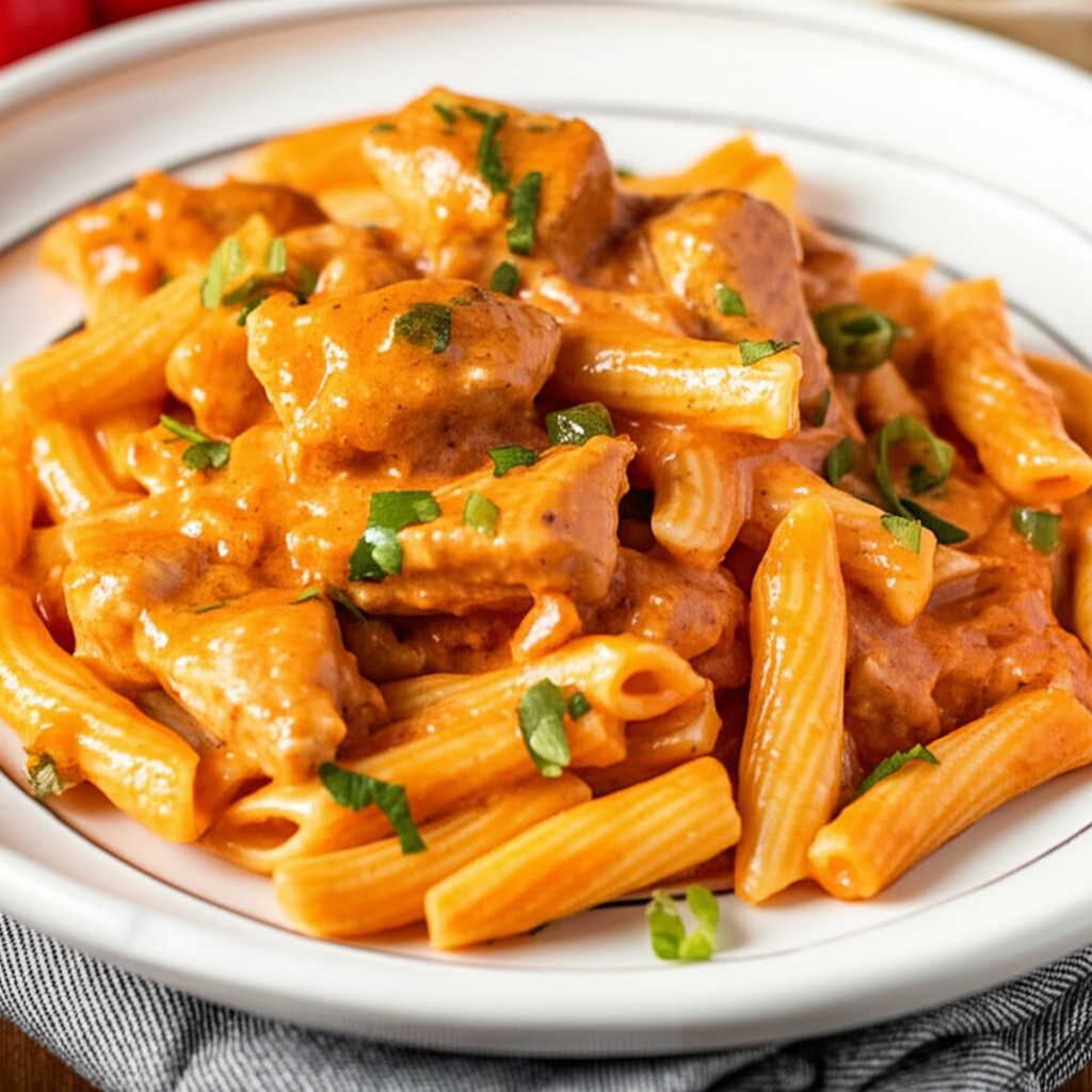 Macarrão Cremoso com Frango e Catupiry: Uma Explosão de Sabores!