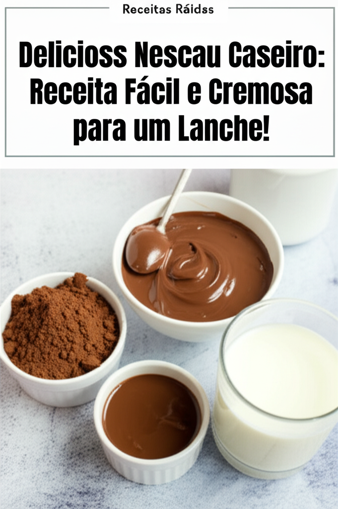 Delicioso Nescau Caseiro: Receita Fácil e Cremosa para um Lanche!