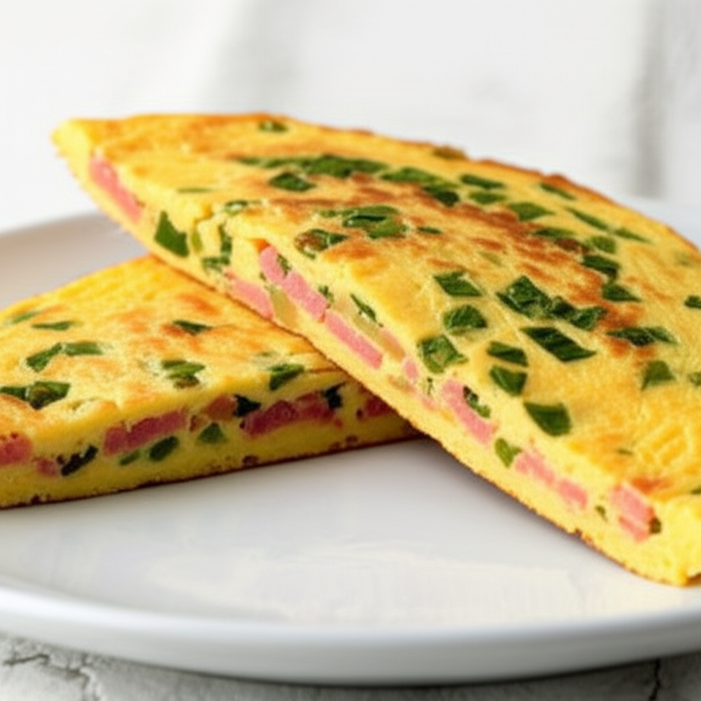 Receita Rápida e Fácil: Omelete Caseiro com Fiambre e Cheiro Verde