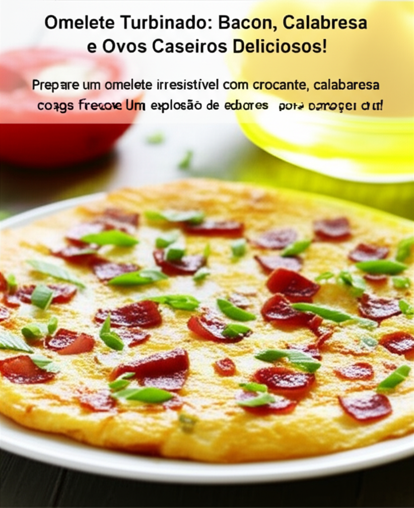 Omelete Turbinado: Bacon, Calabresa e Ovos Caseiros Deliciosos!