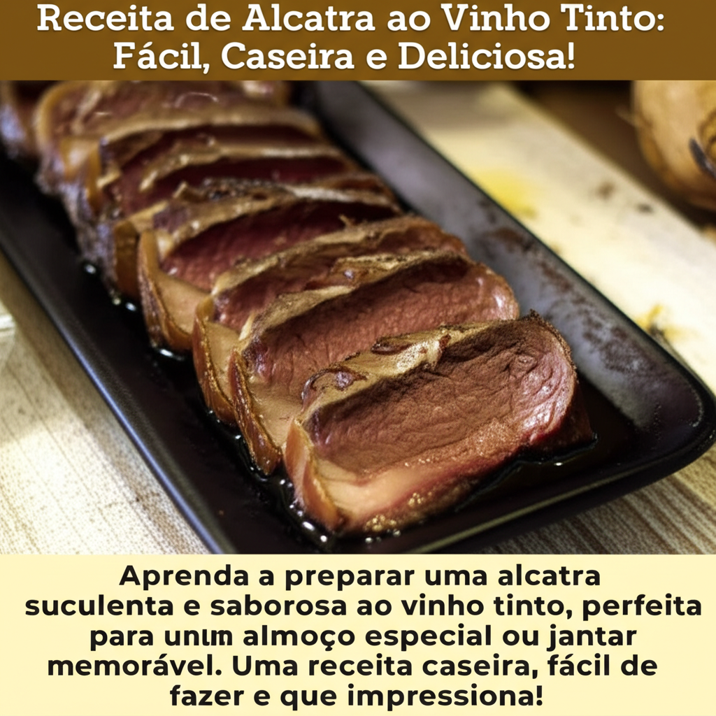 Receita de Alcatra ao Vinho Tinto: Fácil, Caseira e Deliciosa!