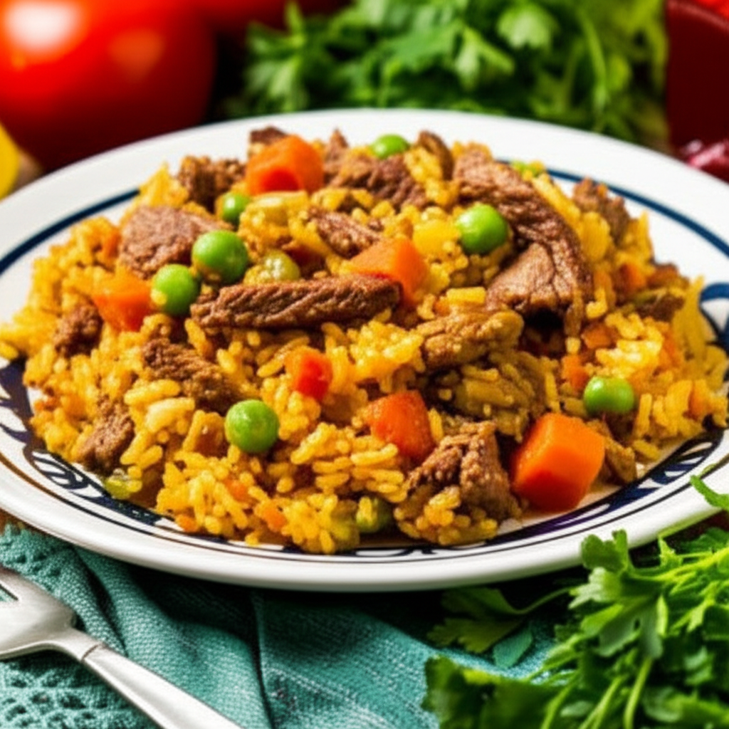Receita Deliciosa de Arroz com Carne Moída, Massa e Batata Caseira