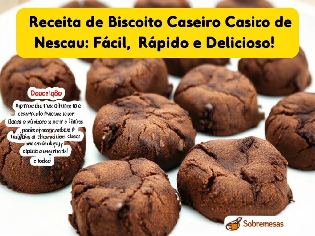 Receita de Biscoito Caseiro de Nescau: Fácil, Rápido e Delicioso!