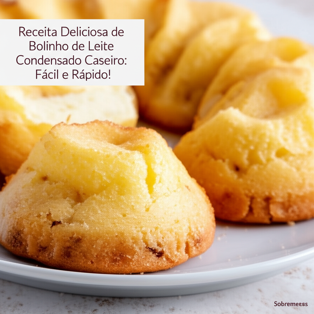 Receita Deliciosa de Bolinho de Leite Condensado Caseiro: Fácil e Rápido!
