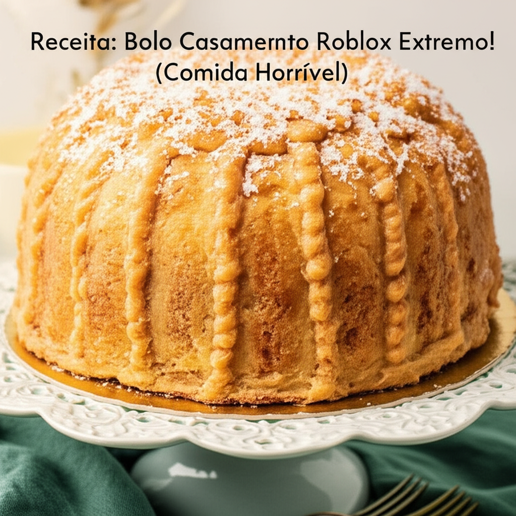 Receita: Bolo Casamento Roblox Extremo! (Comida Horrível)
