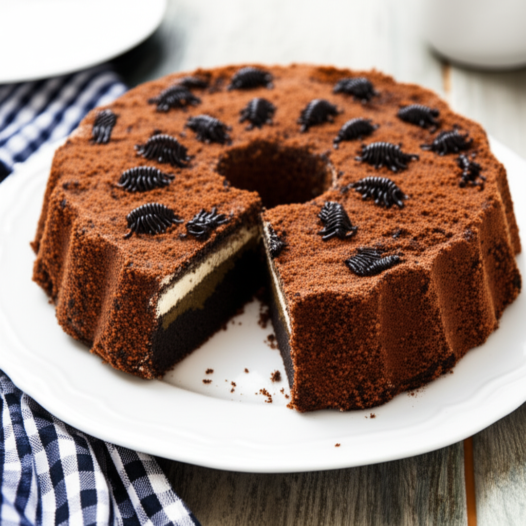 Receita de Bolo de Terra Divertido: Formiga, Barata e Coco de Cachorro