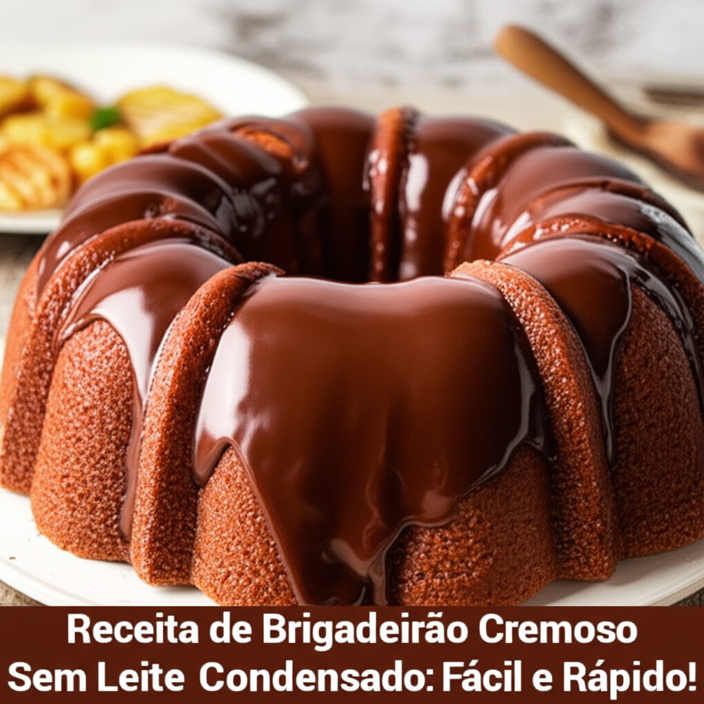 Receita de Brigadeirão Cremoso Sem Leite Condensado: Fácil e Rápido!