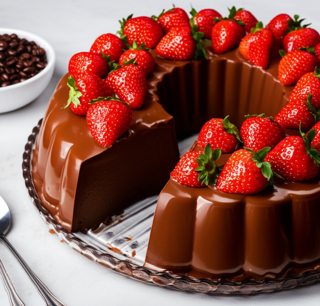 Receita Fácil e Deliciosa de Brigadeirão de Morango e Café Caseiro