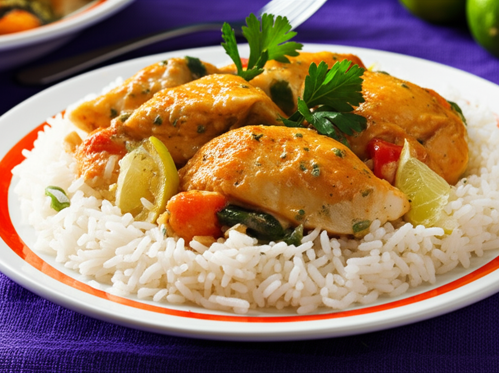 Receita Caseira de Arroz com Frango Cremoso e Toque Cítrico Delicioso
