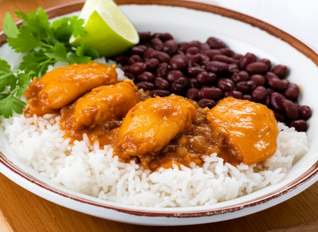 Receita Caseira de Arroz com Frango e Feijão Delicioso e Fácil