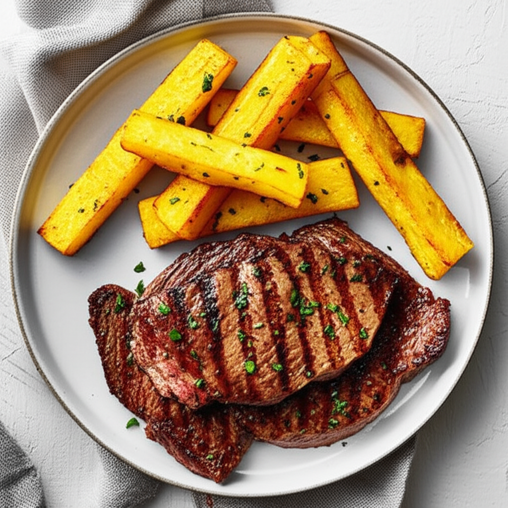 Receita Caseira de Bife com Mandioca Crocante: Fácil e Delicioso!