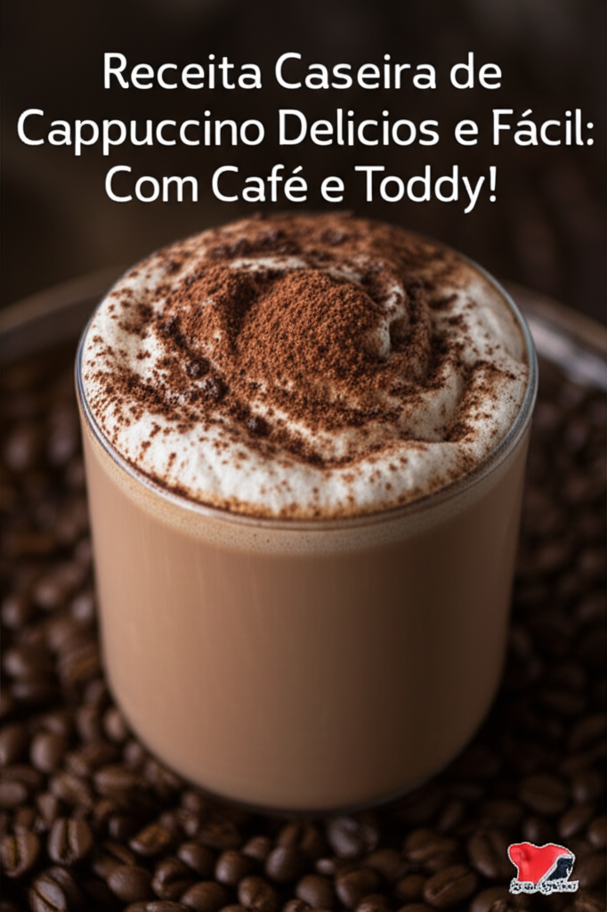 Receita Caseira de Cappuccino Delicioso e Fácil: Com Café e Toddy!