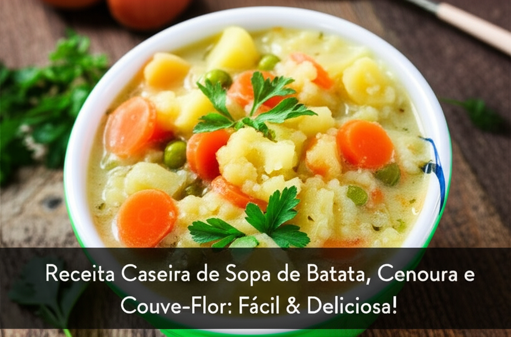 Receita Caseira de Sopa de Batata, Cenoura e Couve-Flor: Fácil & Delicioso!