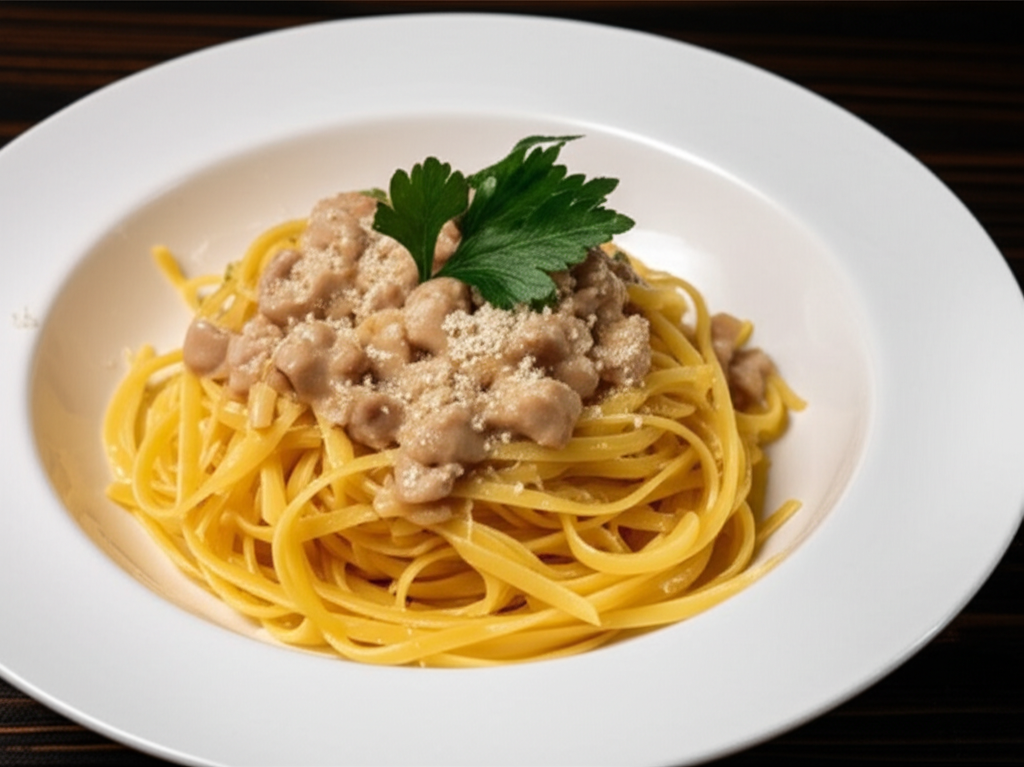 Receita Caseira de Talharim Cremoso com Presunto: Fácil e Delicioso!