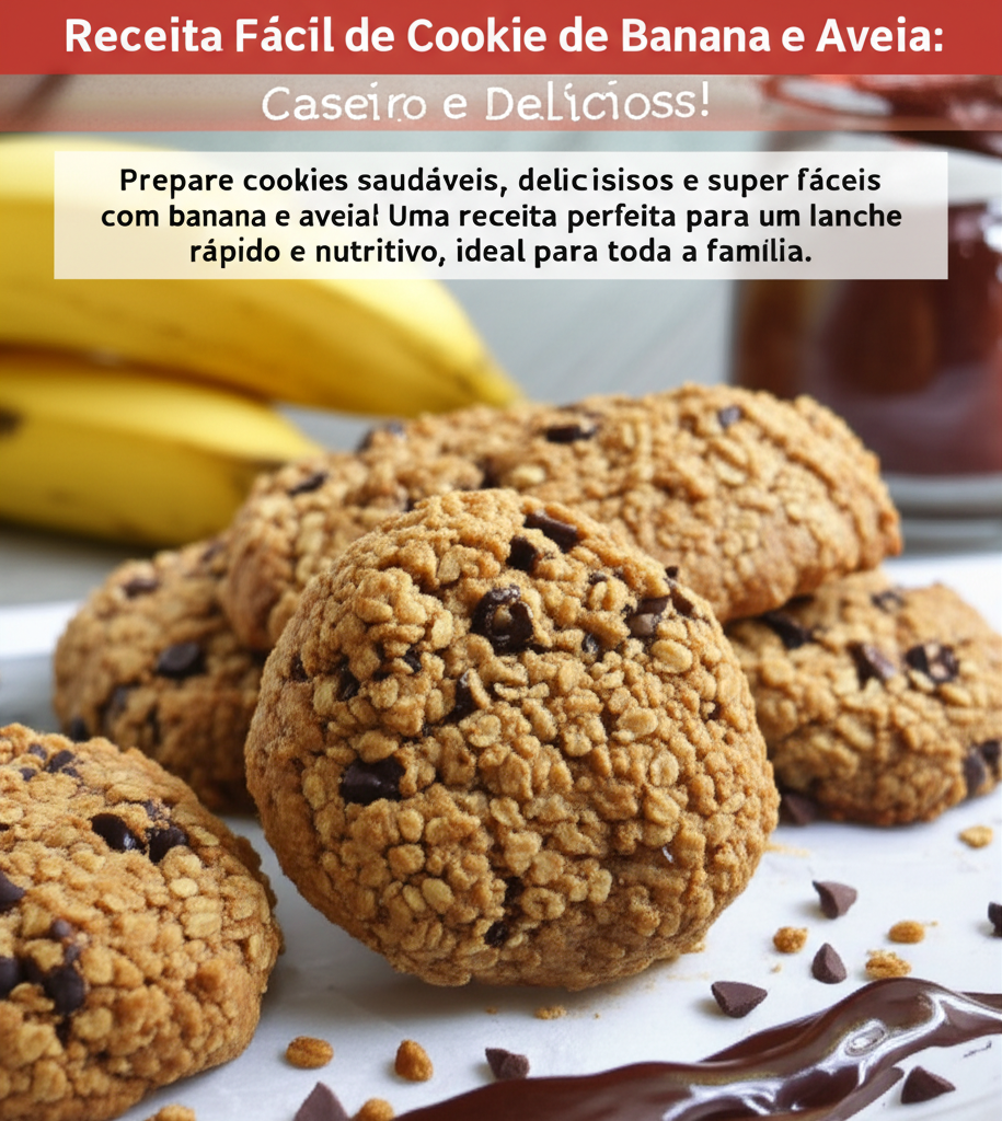 Receita Fácil de Cookie de Banana e Aveia: Caseiro e Delicioso!
