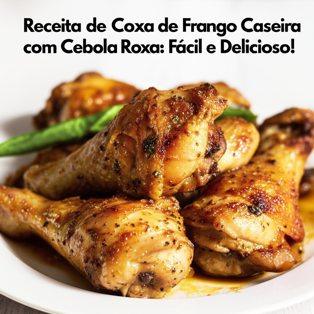 Receita de Coxa de Frango Caseira com Cebola Roxa: Fácil e Delicioso!