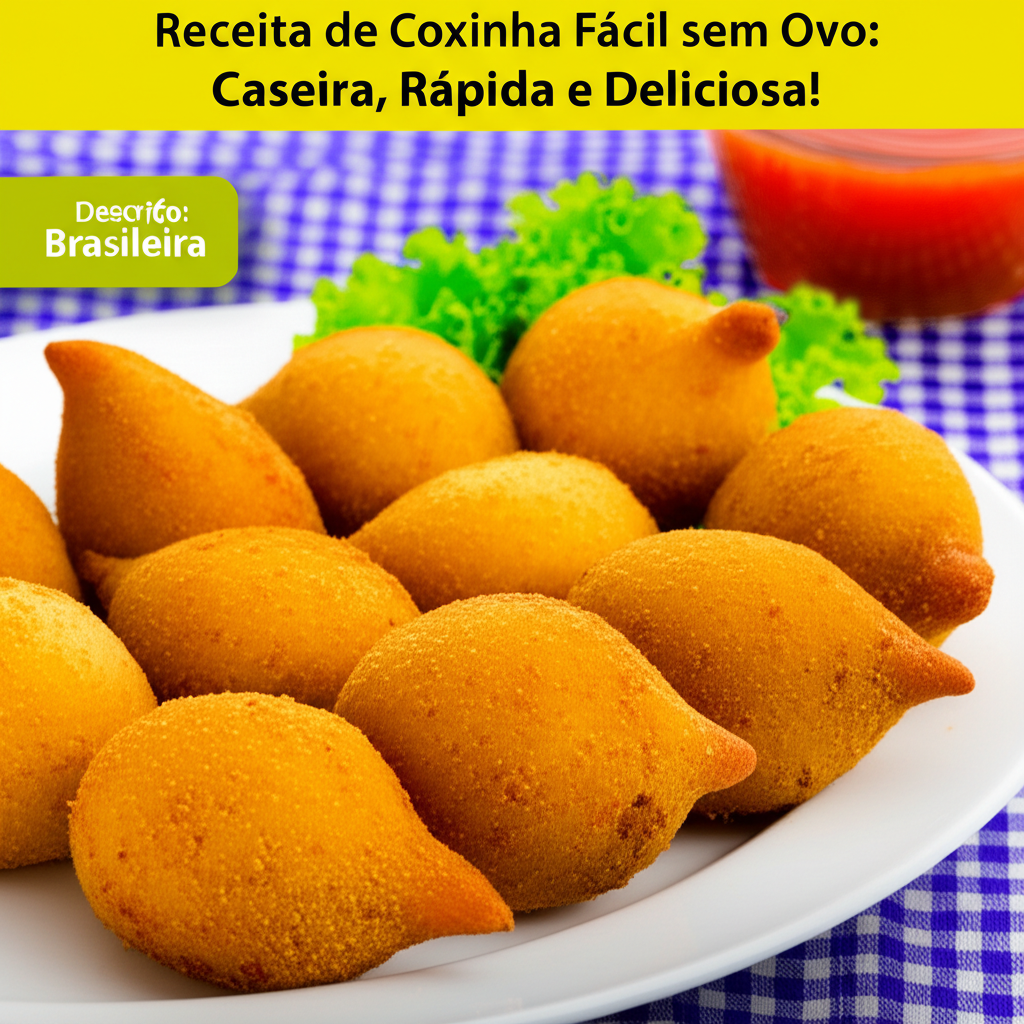 Receita de Coxinha Fácil sem Ovo: Caseira, Rápida e Deliciosa!