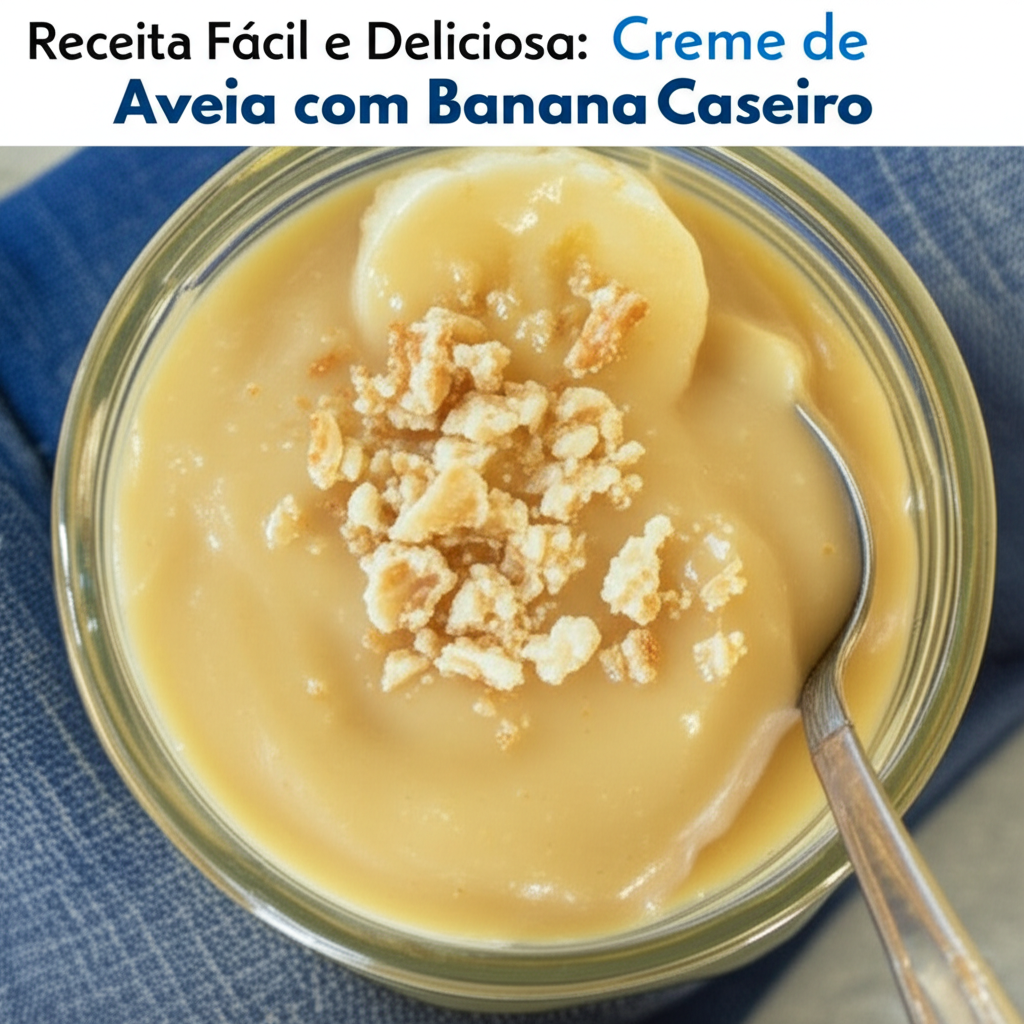 Receita Fácil e Deliciosa: Creme de Aveia com Banana Caseiro