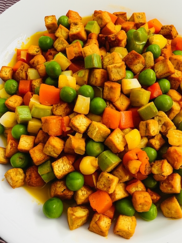 Receita Deliciosa: Cubos de Soja com Legumes Cremosos (Fácil e Caseiro)